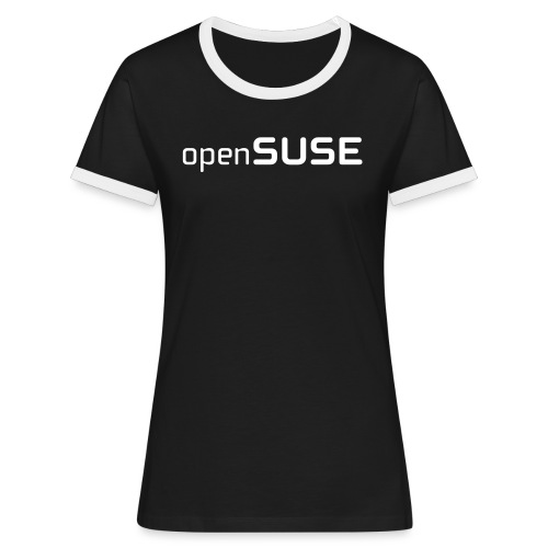 openSUSE Logotype - Women's Ringer T-Shirt