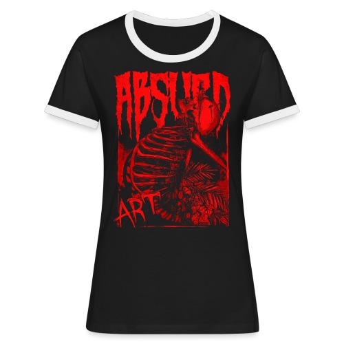 Black Out - RED - Frauen Kontrast-T-Shirt