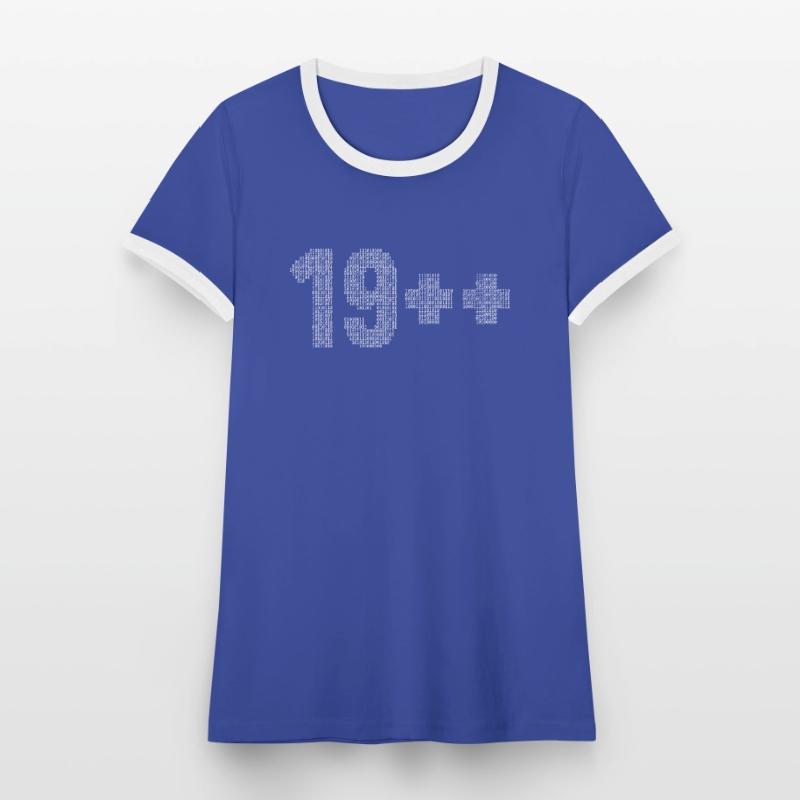 19++ Programmierer Softwareingenieur Coder 20. Frauen Kontrast-T-Shirt