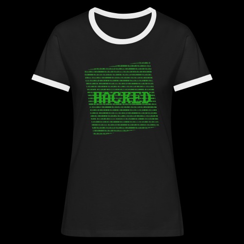 Hacked - Dame kontrast-T-shirt