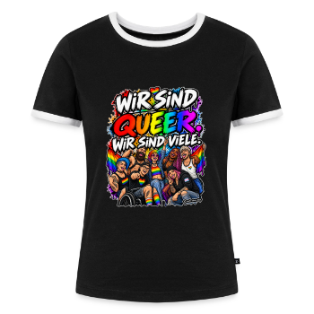 Frauen Kontrast-T-Shirt