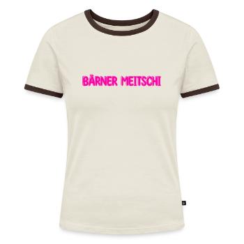 Berner Mädchen - Frauen Kontrast-T-Shirt - Blau/Weiß - Vorne