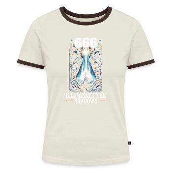 Engelszahl Spirituelle Begleitung Numerologie - Frauen Kontrast-T-Shirt - Blau/Weiß - Vorne