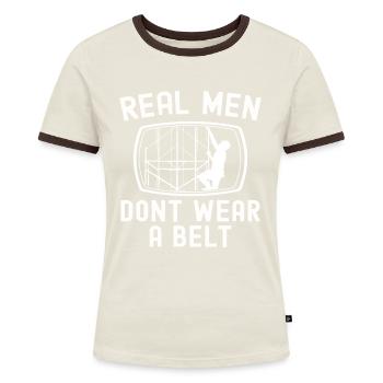 Scaffolding Builder Gift Work Occupation Construction Worker Job - Women's Ringer T-Shirt - blue/white - Front