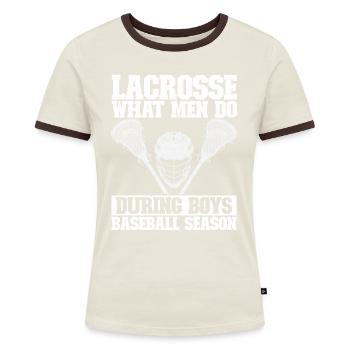 Lacrosse - Women's Ringer T-Shirt - blue/white - Front