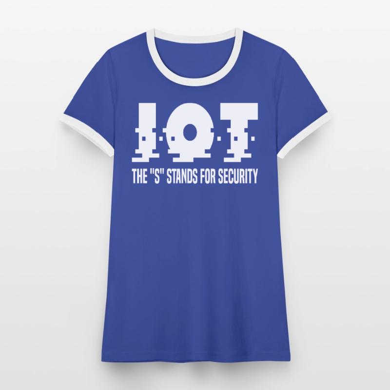Internet Des Objets IOT Programmeur Admin IT T-shirt contrasté Femme