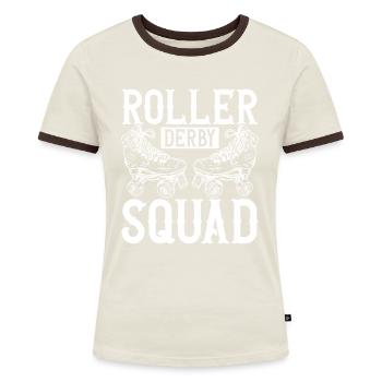 Roller derby - Women's Ringer T-Shirt - blue/white - Front