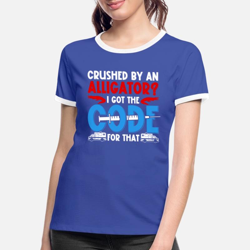 Spécialiste du codage J’ai le code pour ça T-shirt contrasté Femme