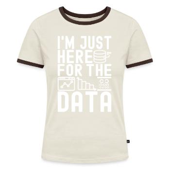 Data Science Datenanalyst - Frauen Kontrast-T-Shirt - Blau/Weiß - Vorne