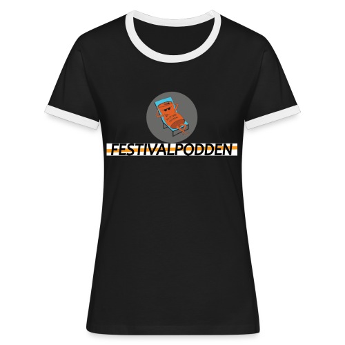 Festivalpodden - Loggorna - Kontrast-T-shirt dam