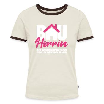 Gift for the owner - Women's Ringer T-Shirt - blue/white - Front