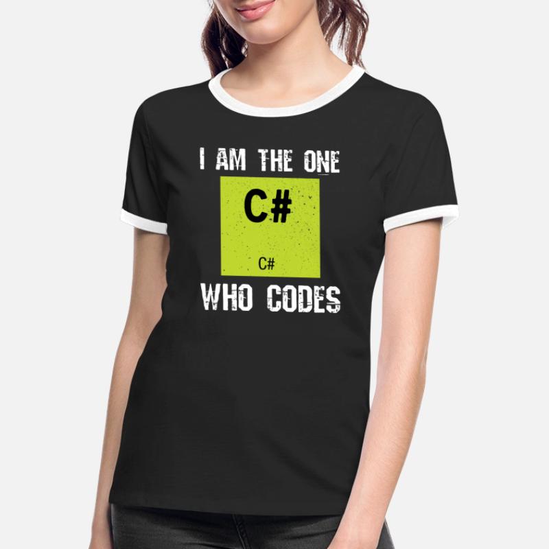 Programming C # Codes Women's Ringer T-Shirt