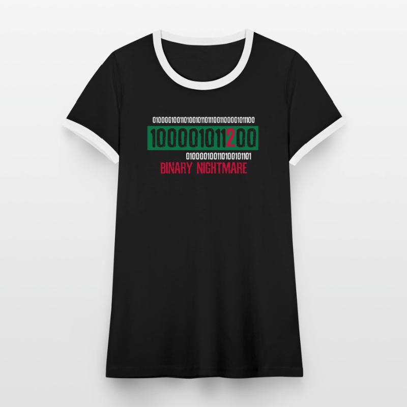Geek Coder Coding Nerd Geschenk Frauen Kontrast-T-Shirt