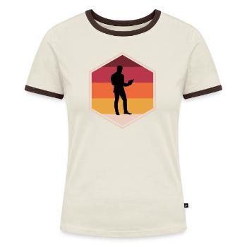 Good Programming Tshirt - Frauen Kontrast-T-Shirt - Blau/Weiß - Vorne