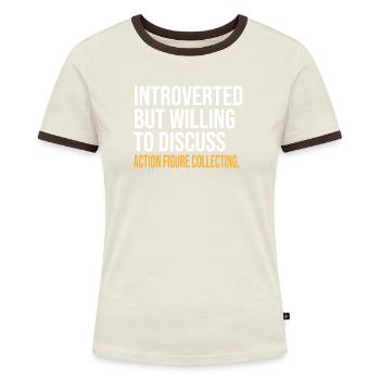 INTROVERTI MAIS PRÊT À DISCUTER DE LA FIGURE D’ACTION C - T-shirt contrasté Femme - bleu/blanc - Devant