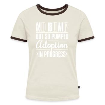 Adoption In Progress - Women's Ringer T-Shirt - blue/white - Front