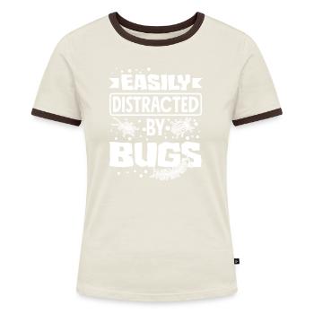 Pest Control Technician Exterminator Easily - Frauen Kontrast-T-Shirt - Blau/Weiß - Vorne