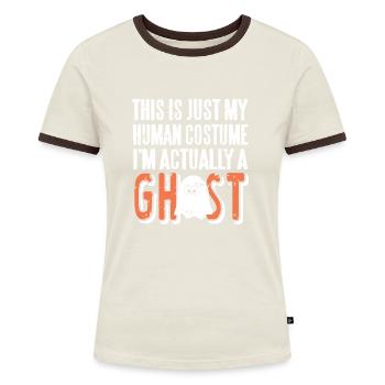 Geist - Ceci est mon costume humain - T-shirt contrasté Femme - bleu/blanc - Devant