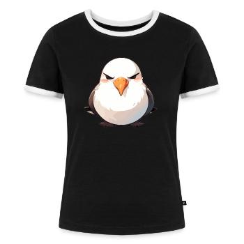 Albatross Albatrosse Albatros - Women's Ringer T-Shirt - black/white - Front - Selfina (174cm)