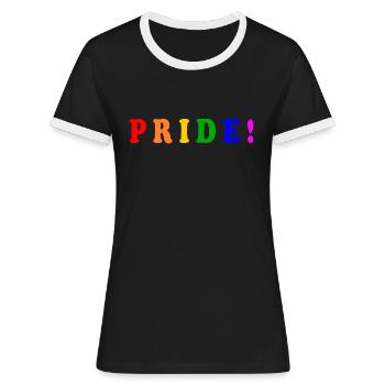 Pride - Frauen Kontrast-T-Shirt - Schwarz/Weiß - Vorne - Selfina (174cm)