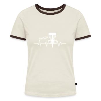Disc golf Bang me - T-shirt contrasté Femme - bleu/blanc - Devant