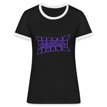 Nom : Alica - T-shirt contrasté Femme - noir/blanc - Devant - Selfina (174cm)
