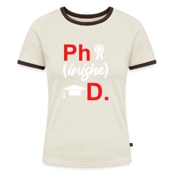Disputation 2022 Thèse de doctorat - T-shirt contrasté Femme - bleu/blanc - Devant