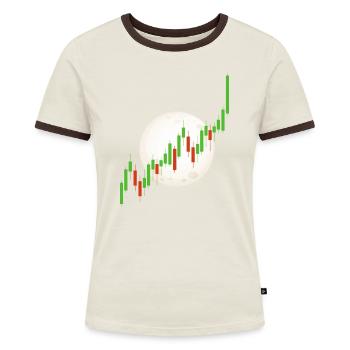 Blockchain Crypto Trading Currency Exchange - Women's Ringer T-Shirt - blue/white - Front