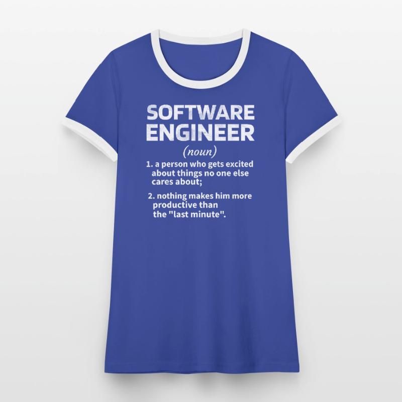 Software Engineer Software Engineer Technician Women's Ringer T-Shirt