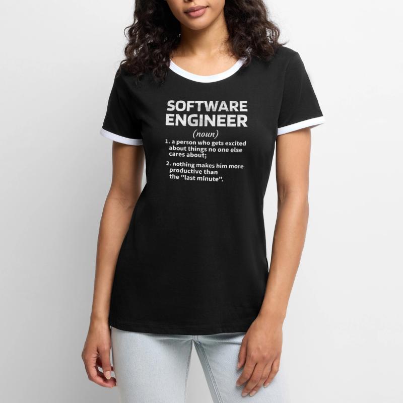 Software Engineer Software Engineer Technician Women's Ringer T-Shirt
