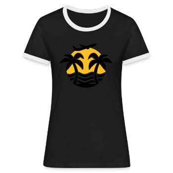Vacances - T-shirt contrasté Femme - noir/blanc - Devant - Selfina (174cm)
