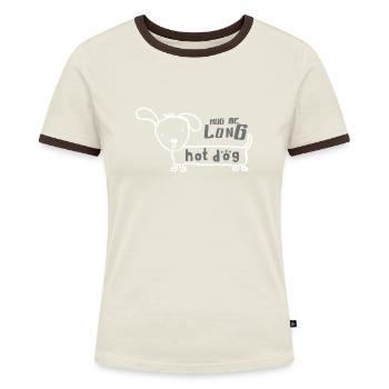canine - T-shirt contrasté Femme - bleu/blanc - Devant