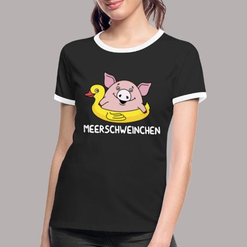 Meerschweinchen - Frauen Kontrast-T-Shirt