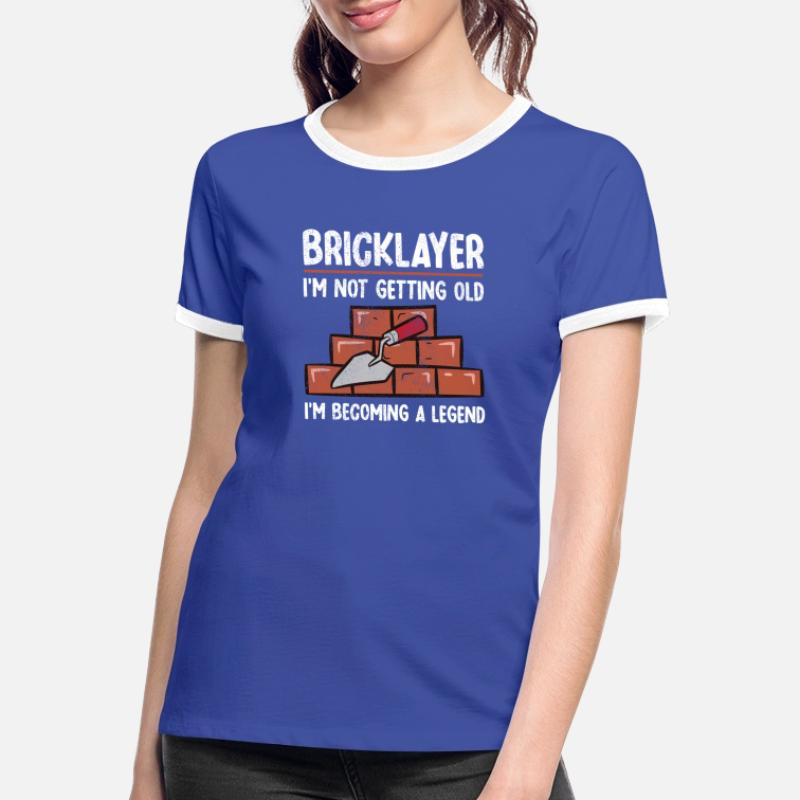 Bricklayer Profession Gift Idea Mason Gift Mason Mason Women's Ringer T-Shirt