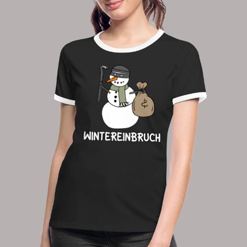 Wintereinbruch - Frauen Kontrast-T-Shirt