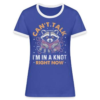 Undiagnosed, but something - Women's Ringer T-Shirt - blue/white - Front