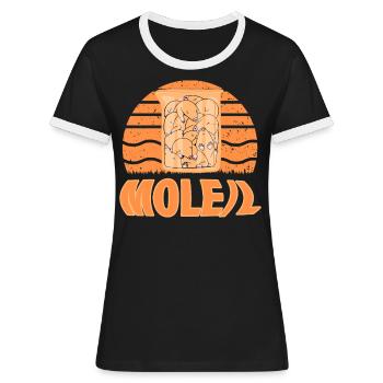 Taupe - T-shirt contrasté Femme - noir/blanc - Devant - Selfina (174cm)
