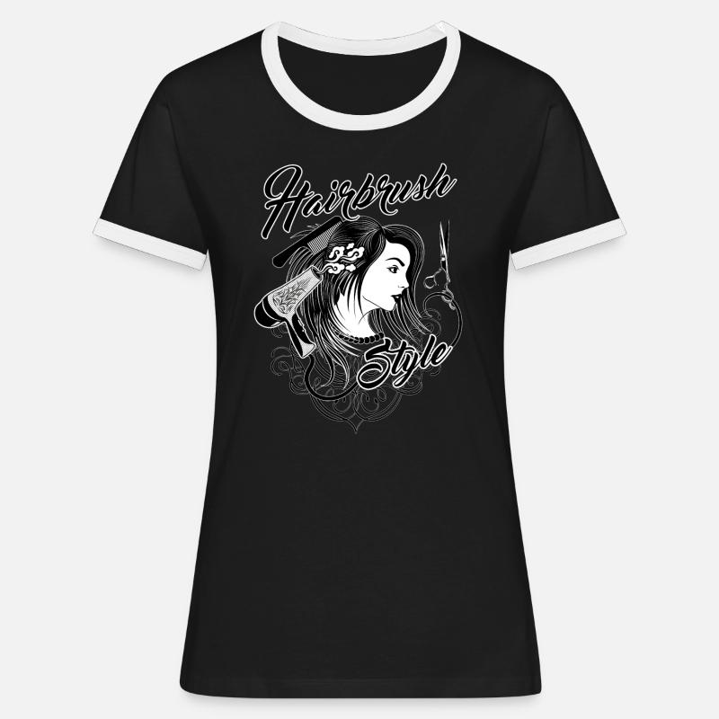 Babes Have - Women's Ringer T-Shirt - black/white