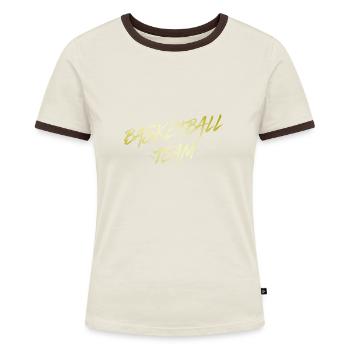 Équipe de basket-ball - T-shirt contrasté Femme - bleu/blanc - Devant