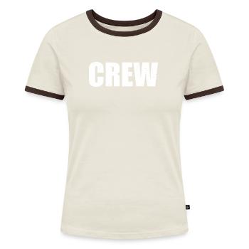 crew stage hand Techniker Meister Veranstaltung - Frauen Kontrast-T-Shirt - Blau/Weiß - Vorne