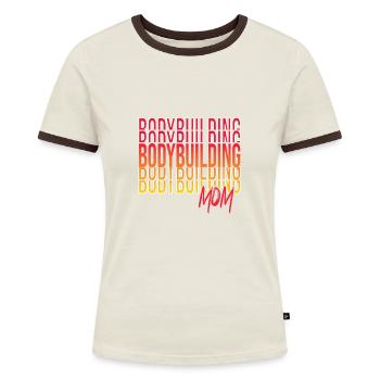 Culturisme - T-shirt contrasté Femme - bleu/blanc - Devant