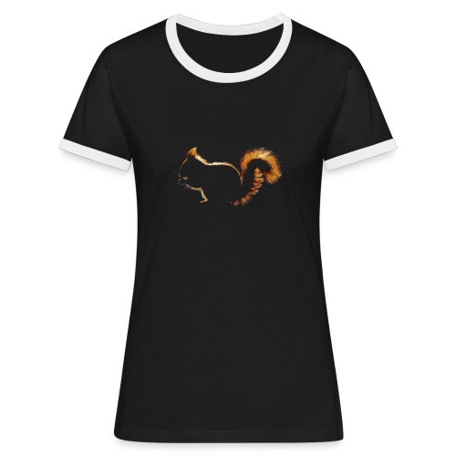 Eichhörnchen - Frauen Kontrast-T-Shirt