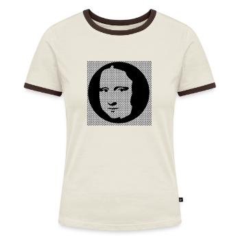 KS - Mona Lisa picture/Bild (2) 05/2021 - T-shirt contrasté Femme - bleu/blanc - Devant
