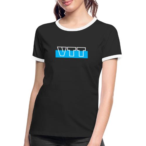 VTT bleu - T-shirt contrasté Femme