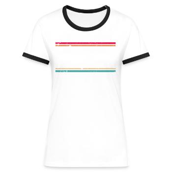 Hamm - Women's Ringer T-Shirt - blue/white - Front
