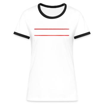 Dortmund - Frauen Kontrast-T-Shirt - Blau/Weiß - Vorne