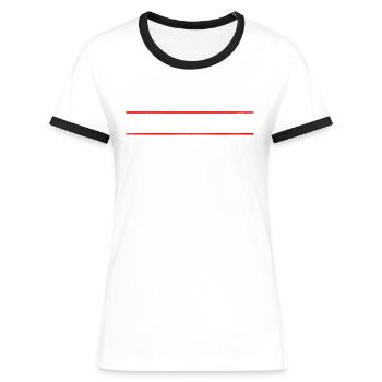 Karlsruhe - T-shirt contrasté Femme - bleu/blanc - Devant