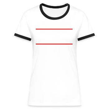 Ulm - Women's Ringer T-Shirt - blue/white - Front