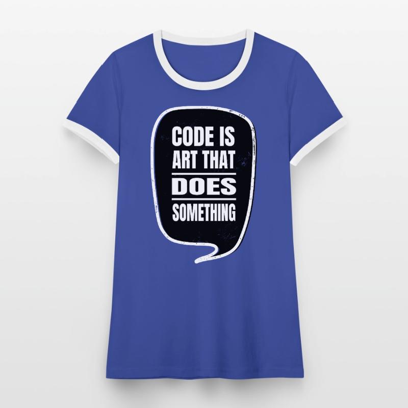 informatics c sharp programming fun jokes gift Women's Ringer T-Shirt