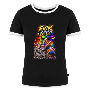 Frauen Kontrast-T-Shirt
